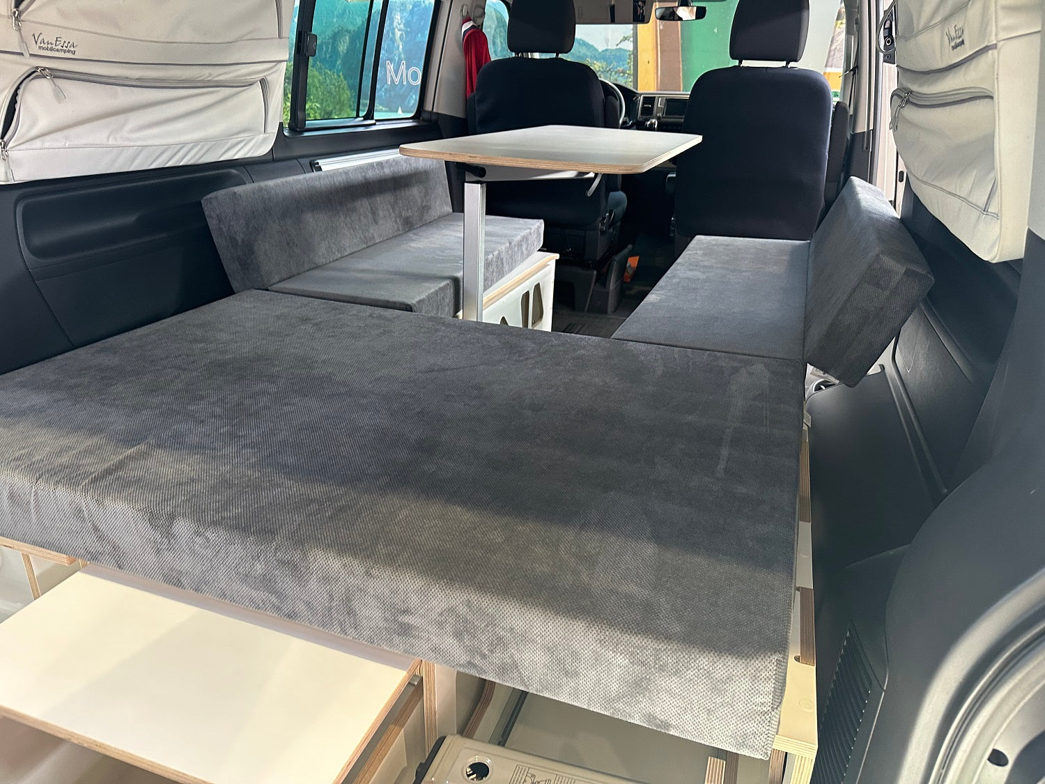 Moonbox Campingbox mit Tisch Van/Bus 115cm Modify Weiß