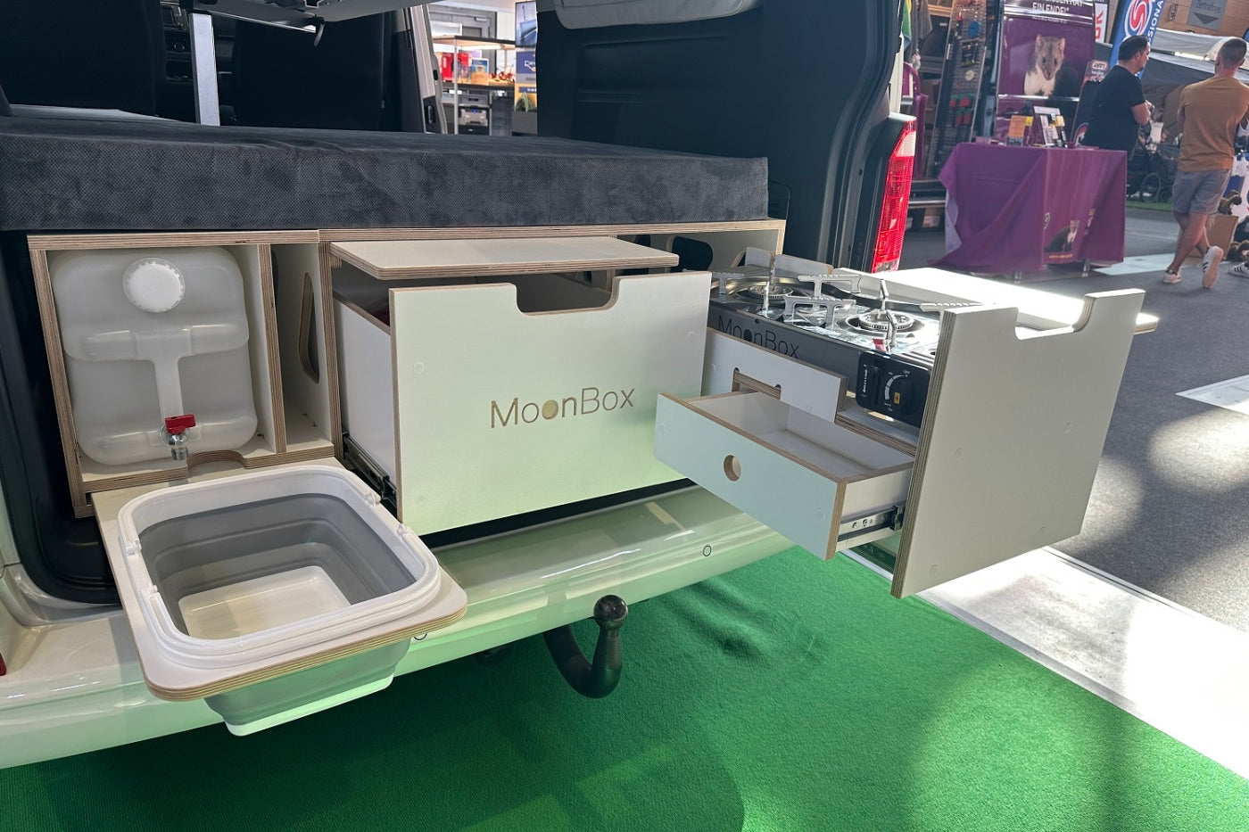 Moonbox Campingbox mit Tisch Van/Bus 115cm Modify Weiß